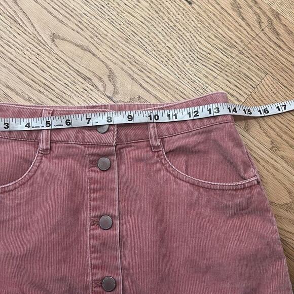 ROXY CORDUROY BUTTON DETAIL MINI SKIRT‎ SIZE S - Picture 6 of 6